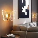 GobekUsa Butterfly Wall Lamp: Nordic Style Indoor Lighting Fixture for Bedroom and Living Room