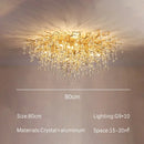 GobekUsa Crystal Branch Chandelier | Indoor Luxury Gloss Light for Living & Dining Room