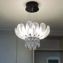 GobekUsa Crystal Crown Chandelier: Luxe Ceiling Light for Home, Shop & Lobby