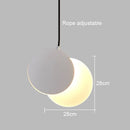 GobekUsa Crescent Moon LED Pendant Chandelier for Modern Minimalist Decor