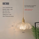Nordic Glass Pendant Light in Brown and Polished Chrome