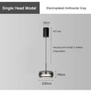 Modern Gray Glass Pendant Light With Plated Finish