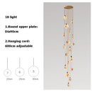 GobekUsa LED Marble Gold Chandelier for Living Room, 2025 Trend Lustre Lighting