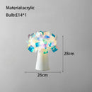 GobekUsa Acrylic Flower LED Table Lamp for Bedroom and Living Room Lighting