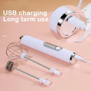GobekUsa Electric Milk Frother Mixer 3-Speeds Whisk Blender Foamer Egg Beater