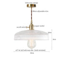 GobekUsa Clear Glass LED Copper Pendant Lighting for Minimalist Decor