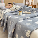 GobekUsa Cotton Towel Blanket, Rural Printed Thin Quilt - Luxury Breathable Bedspread