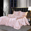 GobekUsa King Size Silk-Blend Duvet Cover Set with Pillowcases