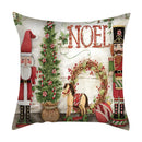 GobekUsa Christmas Cushion Cover Set - Festive Xmas Decor for Living Room Sofa