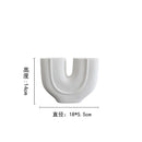 GobekUsa Geometric Ceramic Vase | Irregular Ornaments | Room Decoration Accessories