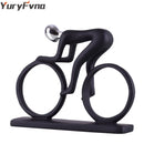 GobekUsa Cyclist Sculpture Figurine Abstract Art Home Decor Champion Athlete
