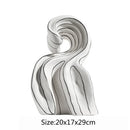 GobekUsa Ceramic Curl Sculpture Decor Modern Porcelain Figurine Room Decoration
