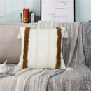 GobekUsa Boho Woven Tassel Tufted Throw Pillow Case for Sofa Bed Chair