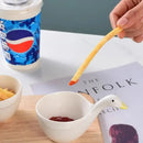 GobekUsa Little Goose Ceramic Snack Bowl with Handle for Kids, Dessert, Sauce