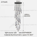 GobekUsa Horn-Shaped Nordic Pendant Lamp for Modern Living Room and Staircase