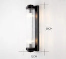 GobekUsa Black Gold Crystal Wall Lights Modern LED Sconce for Bedroom Living Room