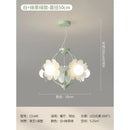GobekUsa LED Flower Chandelier: French Retro Style for Bedroom, Living Room, Restaurant