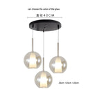 GobekUsa Designer Glass Chandelier Pendant Light for Dining Room Kitchen Loft Home Decor