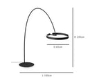 GobekUsa Circular Luminescence LED Floor Lamp for Living Room Bedroom Hotel Decor