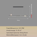 GobekUsa Butterfly Chandelier: Modern Minimalist Pendant Lamp for Dining Room, Study, Bar