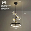 GobekUsa Glass Ball LED Chandelier: Modern Nordic Style for Living, Dining, Kitchen, Study