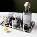 GobekUsa Gray Amber Glass Water Pitcher with Handle, Heat Resistant Tea Pot & Juice Jug