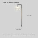 GobekUsa LED Glass Art Wall Lamp with Long Rocker Arm for Living Room and Studio