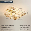 GobekUsa Crystal Chandelier LED Ceiling Light for Bedroom, Dimmable Luxury Foyer Lighting