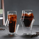 GobekUsa Latte Double Bottom Cup - Heat Resistant Glass Coffee Tea Tableware