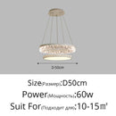GobekUsa LED Chandelier Pendant Light with Remote Control for Home Decor