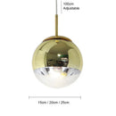 Nordic Gold Ball Pendant Light
