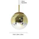 GobekUsa Ball Pendant Lights Modern Nordic Chandeliers for Bedroom Living Room
