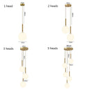 GobekUsa Brass Glass Ball Pendant Lights for Living Room Restaurant Kitchen Decor
