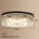 GobekUsa Crystal Round Ceiling Chandelier for Elegant Living and Dining Rooms
