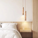 Cream Marble Linear Pendant Light