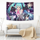 GobekUsa Kawaii Anime Girl Tapestry Wall Hanging - Japanese Anime Room Decor