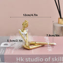 GobekUsa Ballet Girl Resin Figurine - Nordic Luxury Desktop Decoration and Birthday Gift