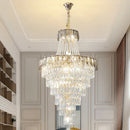 GobekUsa Crystal Chandelier Art Living Room Lighting for Duplex Buildings and High-End Restaurants