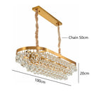 GobekUsa Black Crystal Bead Ceiling Chandelier - Modern Classic for Living Room & Dining Table