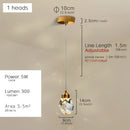 GobekUsa K9 Crystal Dining Chandeliers: Gold Wire Hanging Ceiling Lights for Bedroom, Balcony, Bar Room