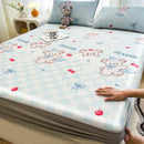 GobekUsa Cooling Ice Silk Mattress - 3Pcs, High Quality, Simple Pattern, Anti-Wrinkles.
