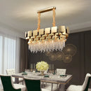 GobekUsa Crystal Chandelier: Modern Luxury Lighting for Living Room, Dining, and Bedroom