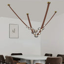 GobekUsa Leather Pendant Lights for Home Decor Chandelier Lighting Fixture