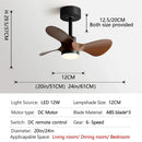 GobekUsa 24-Inch Mini Ceiling Fan with Lights, Modern Design for Home and Office