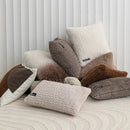 GobekUsa Geometric Texture Plush Cushion Cover - Modern Nordic Style Pillow Cases