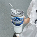 GobekUsa Freeze Thermos Bottle Straw Stainless Steel Tumbler 30oz - Ice Mountain Cup
