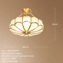 GobekUsa Brass Ceiling Lamp: Modern Nordic Light Luxury LED Fixture for Home Bedroom