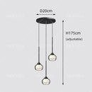 Black Water Drop Acrylic LED Pendant Light
