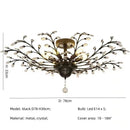 GobekUsa Crystal Tree Chandelier Ceiling Light for Bedroom with LED E14 Bulbs
