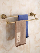 GobekUsa Brass Bathroom Hardware Set: Shelf, Toilet Brush Holder, Paper & Towel Holder